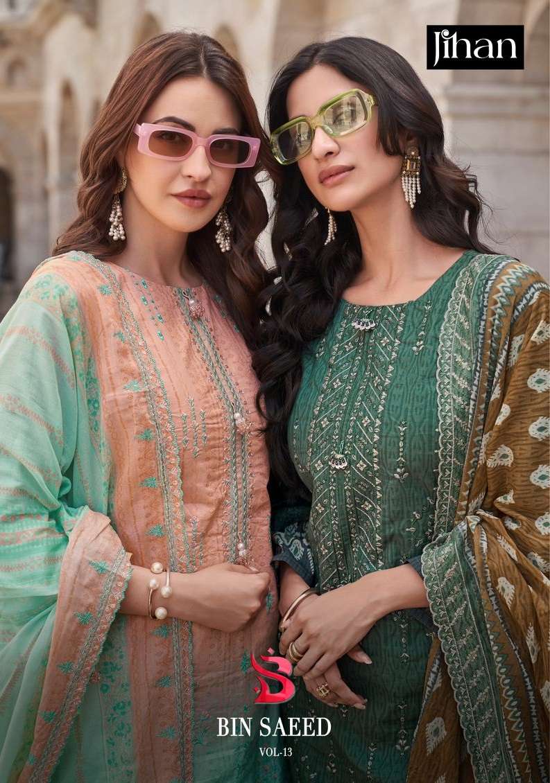 PRESET BIN SAEED LAWN COLLECTION VOL -  13 BY JIHAN